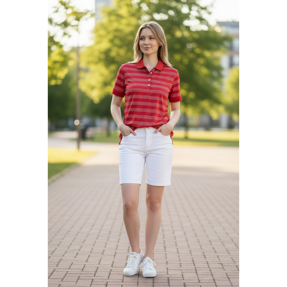 Nike Golf Tour Performance Women's SS Polo Shirt Color: Red/White Size: Medium